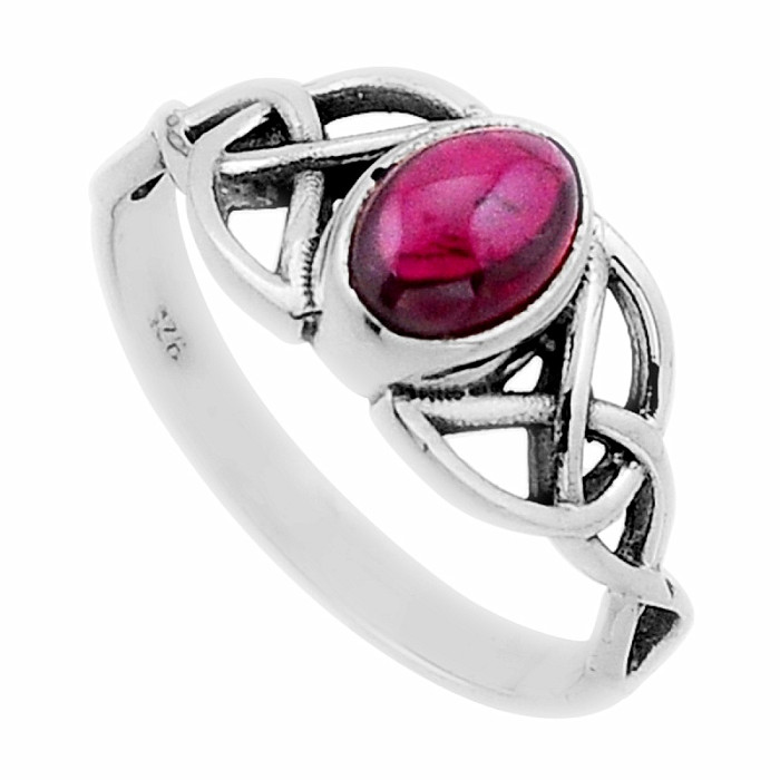 Granát prsten stříbro Ag 925 54747 - 55 mm (US 7