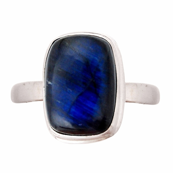 Labradorit duhový prsten stříbro Ag 925 41400 - 55 mm (US 7