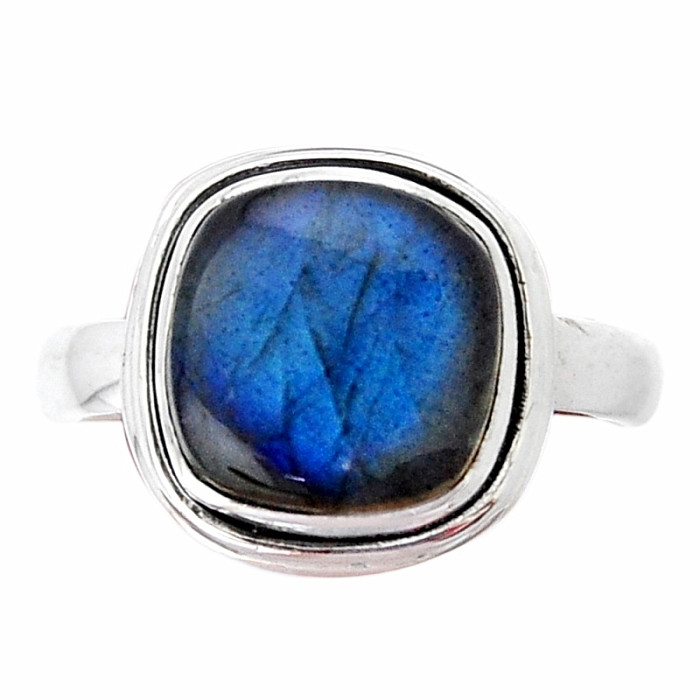 Labradorit duhový prsten stříbro Ag 925 41407 - 55 mm (US 7