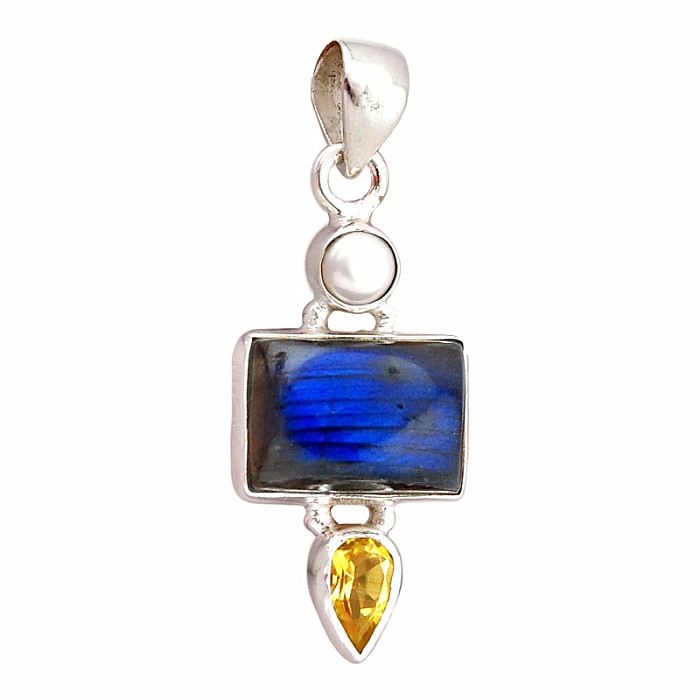 Labradorit přívěsek stříbro Ag 925 41661 - 2