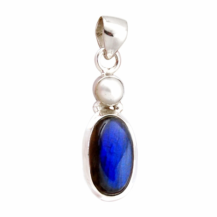 Labradorit přívěsek stříbro Ag 925 41674 - 2