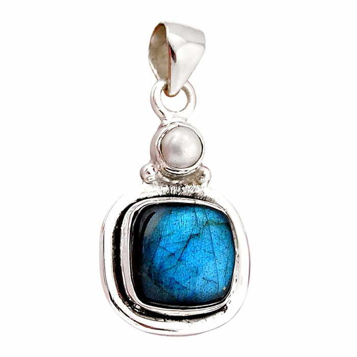 Labradorit přívěsek stříbro Ag 925 41675 - 2