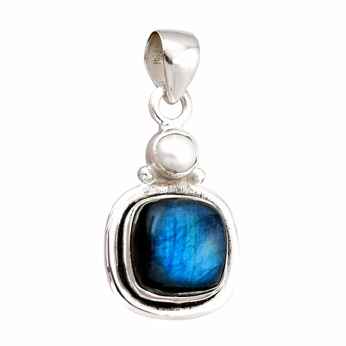Labradorit přívěsek stříbro Ag 925 44775 - 2