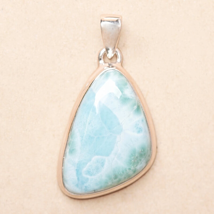 Larimar přívěsek stříbro Ag 925 LOT425 - 3 cm