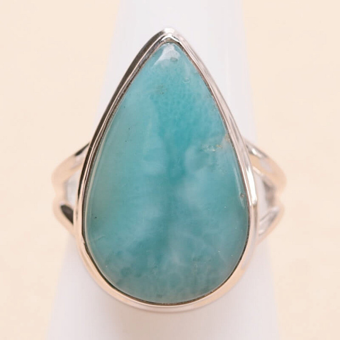 Larimar prsten stříbro Ag 925 LOT407 - 54 mm (US 7)