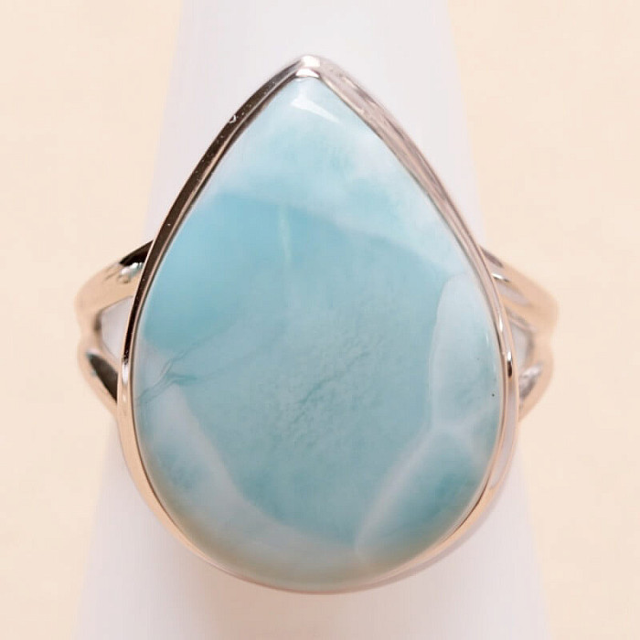 Larimar prsten stříbro Ag 925 LOT410 - 57 mm (US 8)