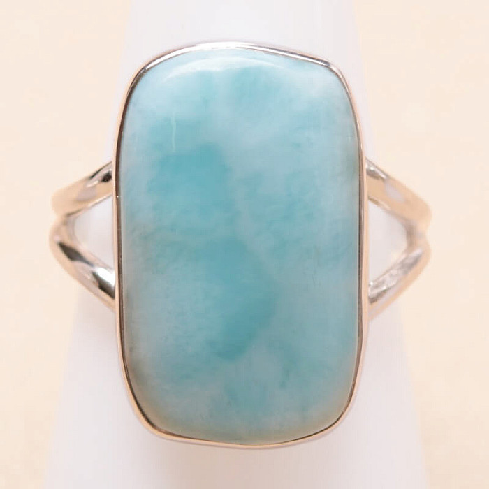 Larimar prsten stříbro Ag 925 LOT412 - 61 mm (US 9