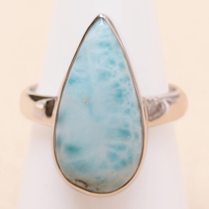 Larimar prsten stříbro Ag 925 LOT415 - 59 mm (US 9)