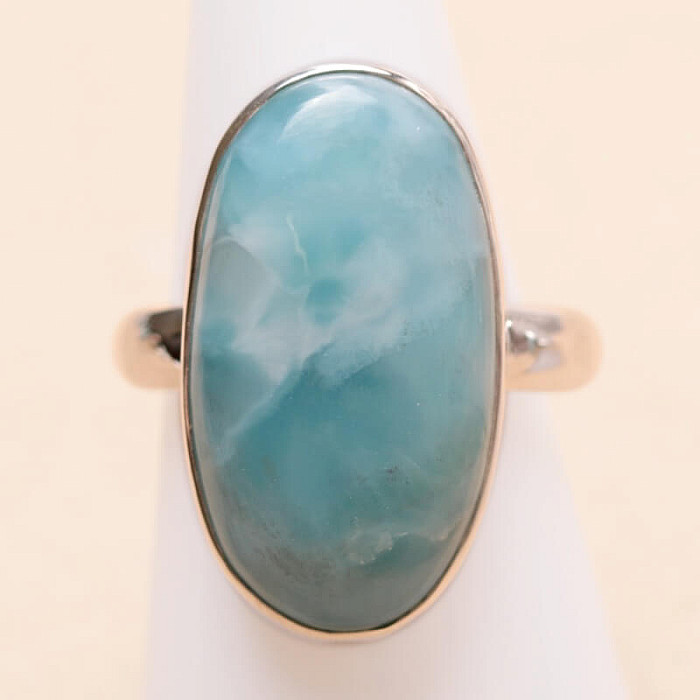 Larimar prsten stříbro Ag 925 LOT420 - 59 mm (US 9)