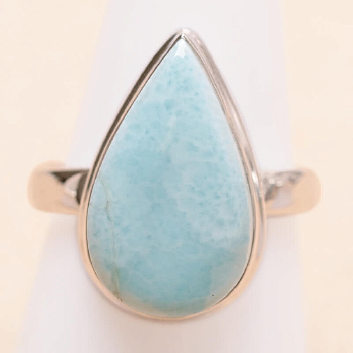 Larimar prsten stříbro Ag 925 LOT421 - 62 mm (US 10)