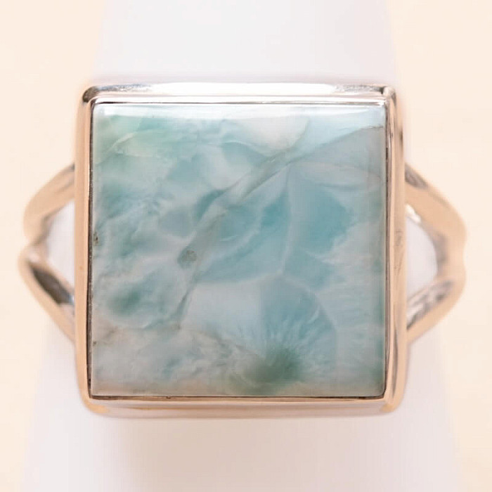 Larimar prsten stříbro Ag 925 LOT423 - 62 mm (US 10)