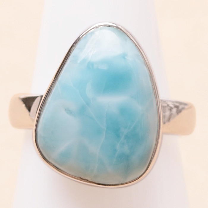 Larimar prsten stříbro Ag 925 LOT429 - 54 mm (US 7)