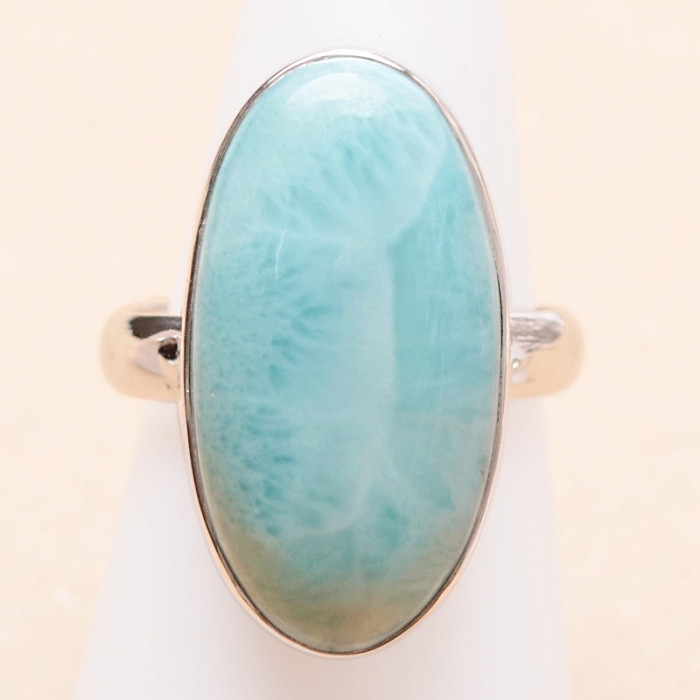 Larimar prsten stříbro Ag 925 LOT432 - 59 mm (US 9)