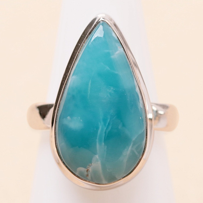 Larimar prsten stříbro Ag 925 LOT435 - 53 mm (US 6