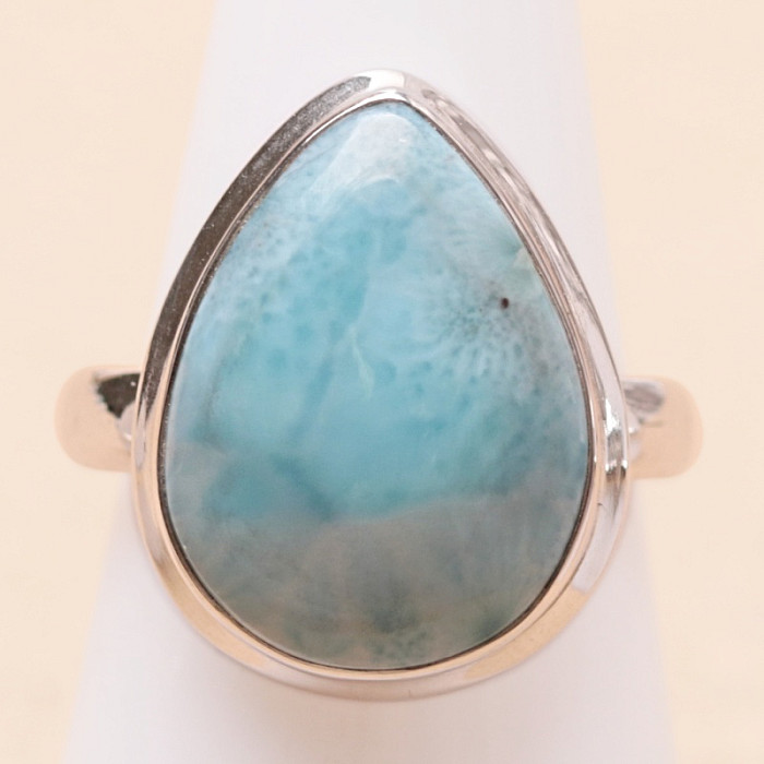 Larimar prsten stříbro Ag 925 LOT436 - 54 mm (US 7)