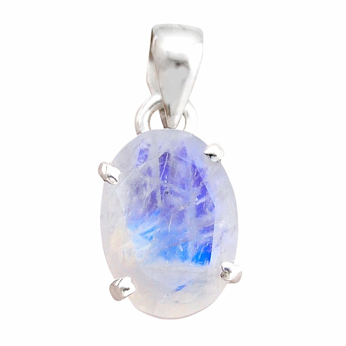 Měsíční kámen duhový přívěsek stříbro Ag 925 42563 - 1