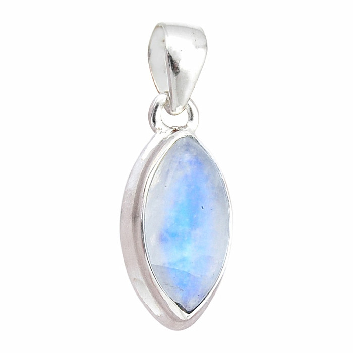 Měsíční kámen duhový přívěsek stříbro Ag 925 44853 - 1