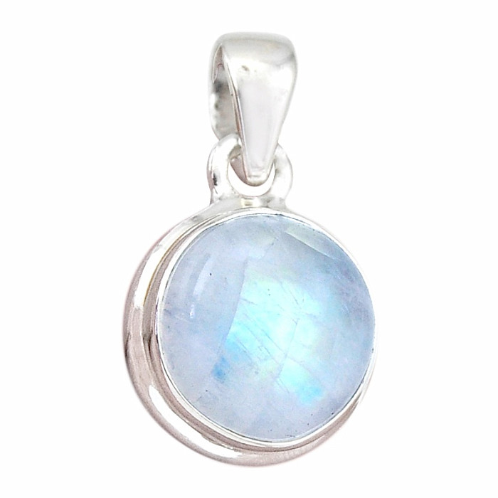 Měsíční kámen duhový přívěsek stříbro Ag 925 44856 - 1
