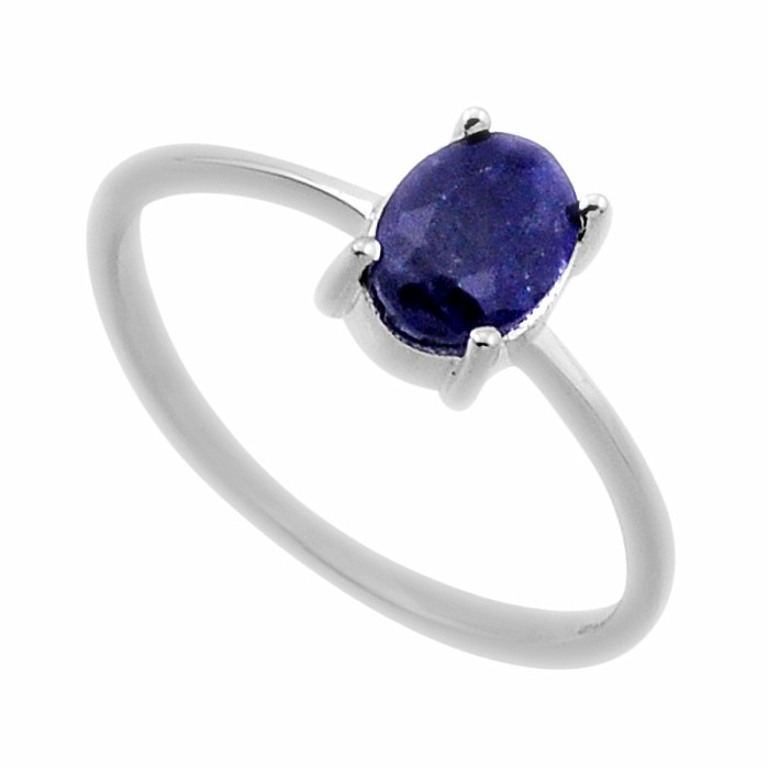 Safír indický (upravený) prsten stříbro Ag 925 47040 - 52 mm (US 6)