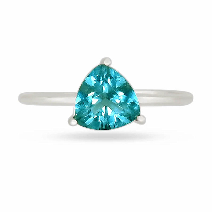 Stříbrný prsten s fluoritem BELGIAN TEAL RBC-326-BTF - 51 mm (US 6)