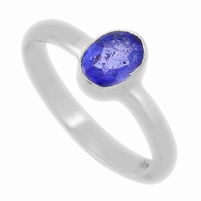 Tanzanit prsten stříbro Ag 925 44893 - 56  mm (US 7