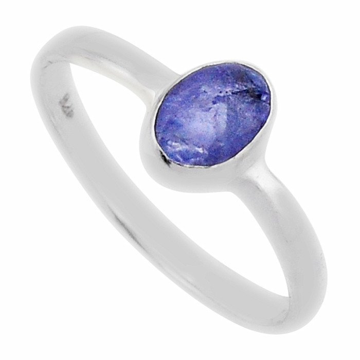 Tanzanit prsten stříbro Ag 925 44895 - 59 mm (US 9)