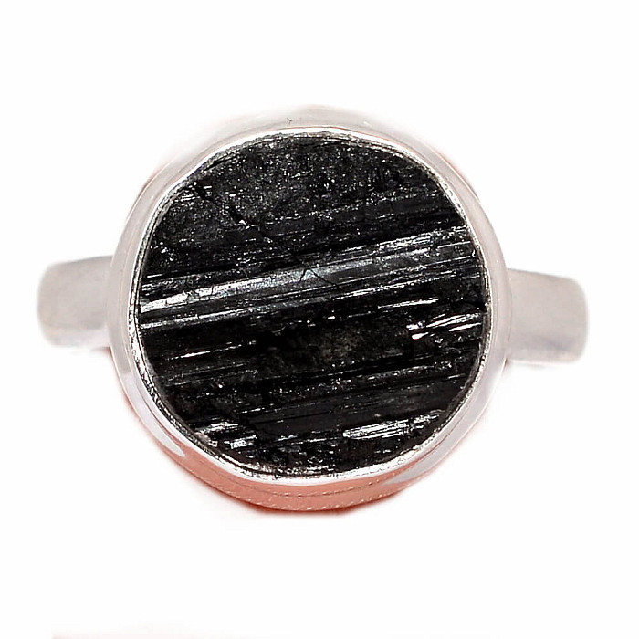 Turmalín skoryl prsten stříbro Ag 925 R1570 - 61 mm (US 9