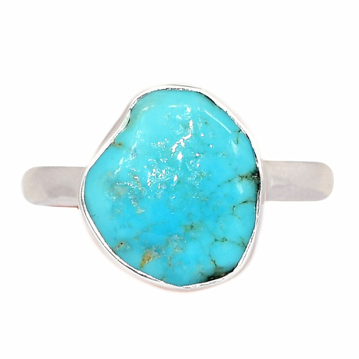 Tyrkys Kingman prsten stříbro Ag 925 R1722 - 59 mm (US 9)