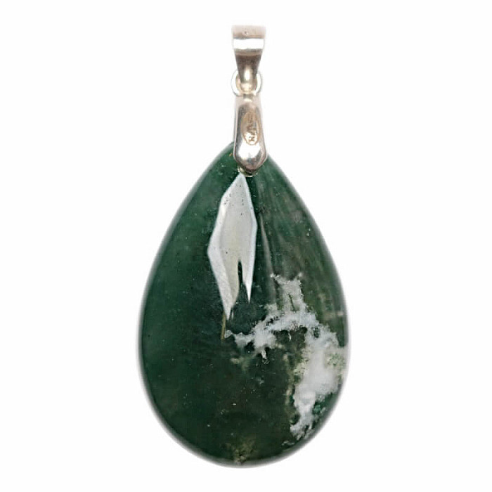 Achát mechový přívěsek stříbro Ag 925 č. 5 - 2