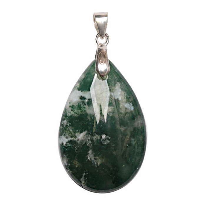 Achát mechový přívěsek stříbro Ag 925 č. 6 - 2