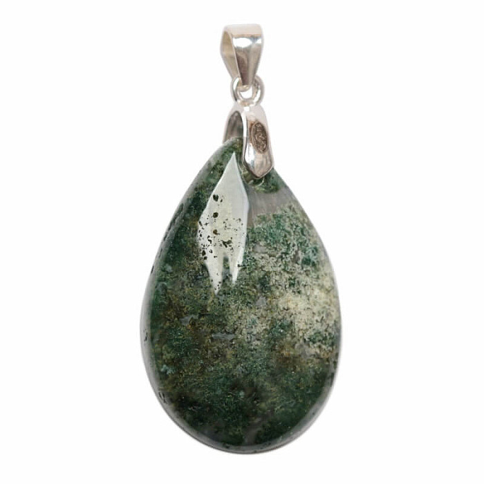 Achát mechový přívěsek stříbro Ag 925 č. 8 - 2