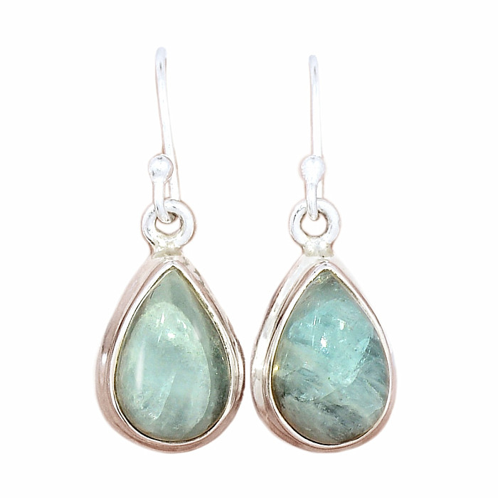 Akvamarín náušnice stříbro Ag 925 E711 - 1