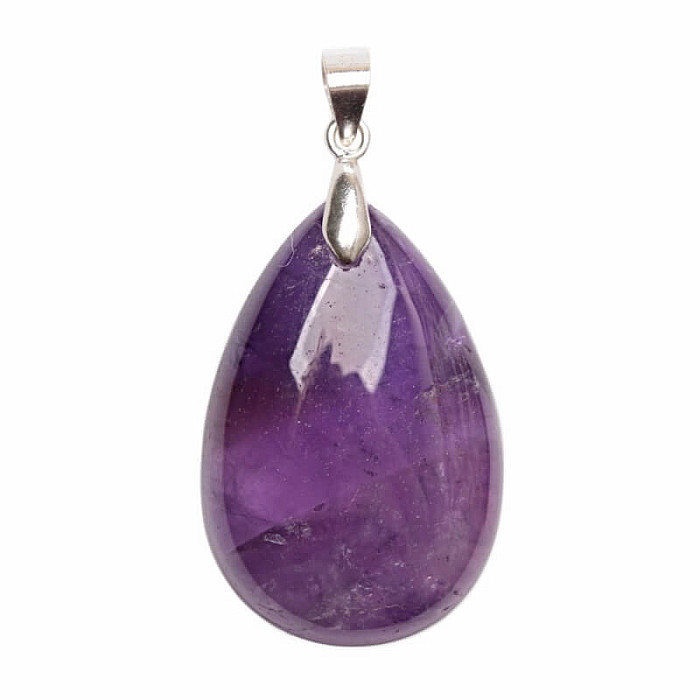 Ametyst přívěsek stříbro Ag 925 č. 1 - 3 cm