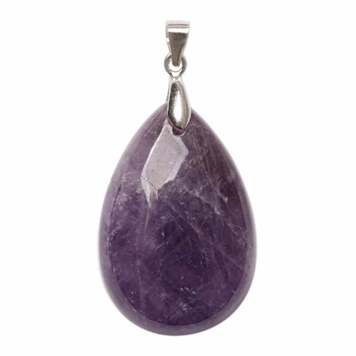 Ametyst přívěsek stříbro Ag 925 č. 10 - 3 cm