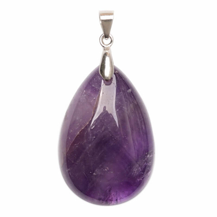 Ametyst přívěsek stříbro Ag 925 č. 6 - 3 cm