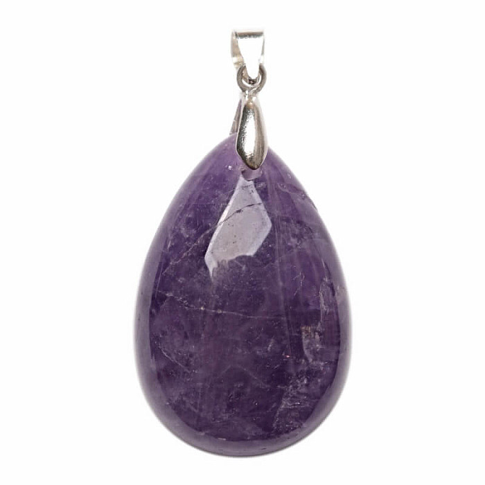 Ametyst přívěsek stříbro Ag 925 č. 7 - 3 cm