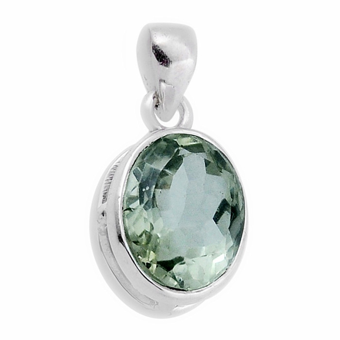 Ametyst zelený - prasiolit přívěsek stříbro Ag 925 40693 - 1