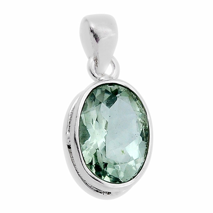 Ametyst zelený - prasiolit přívěsek stříbro Ag 925 41883 - 1