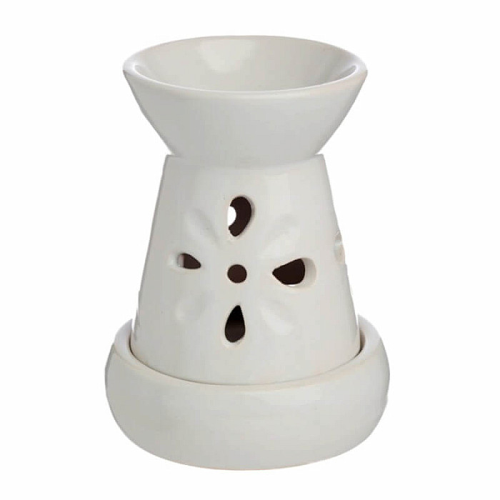 Aroma lampa keramická Bílé květy - cca 9