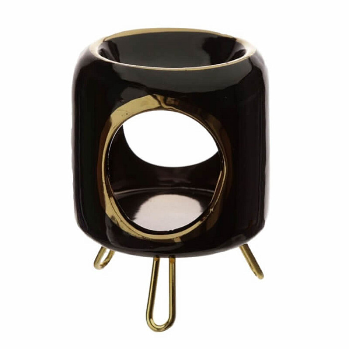 Aroma lampa keramická Black cylinder - cca 8 x 11