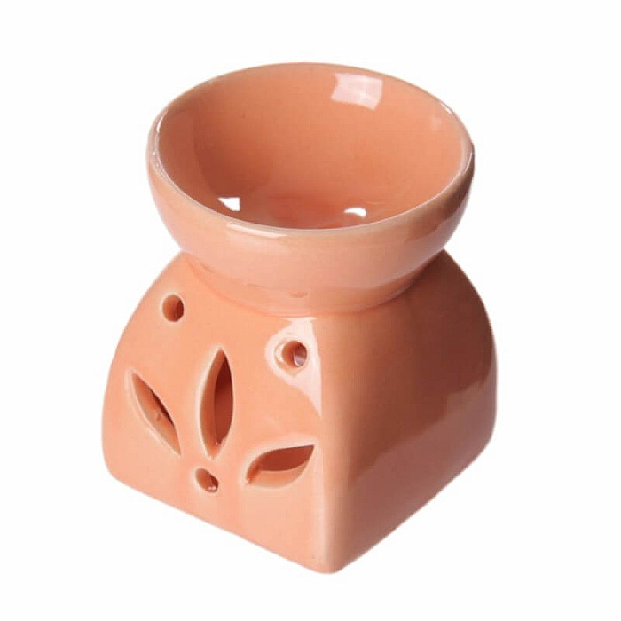 Aroma lampa keramická Oranžové lístky - cca 6 x 7 cm