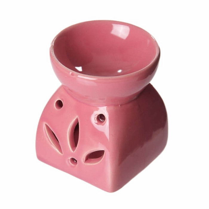 Aroma lampa keramická Růžové lístky - cca 6 x 7 cm