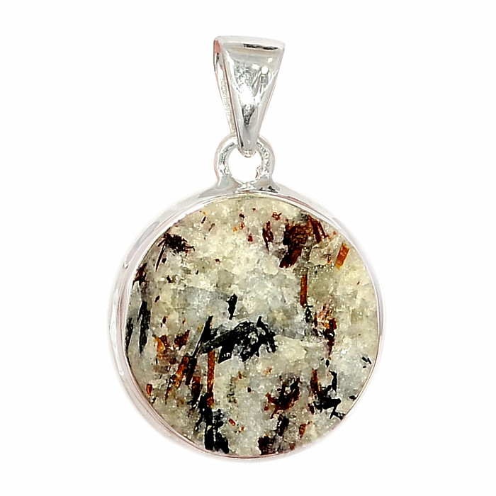 Astrofylit surový přívěsek stříbro Ag 925 P1079 - 2