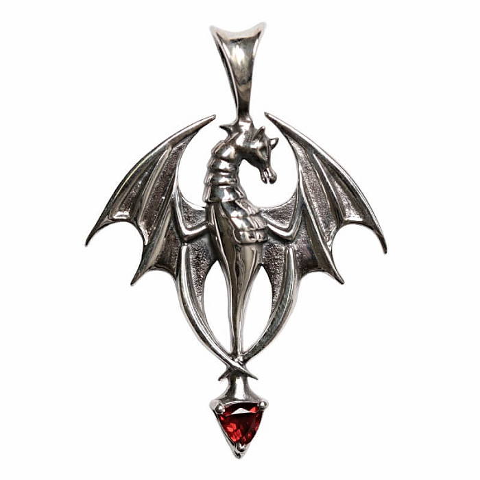 Designový přívěsek granát stříbro Ag 925 P117 - 2