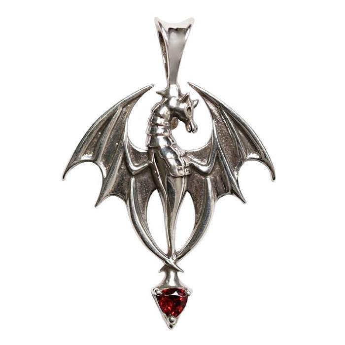 Designový přívěsek granát stříbro Ag 925 P119 - 3 cm