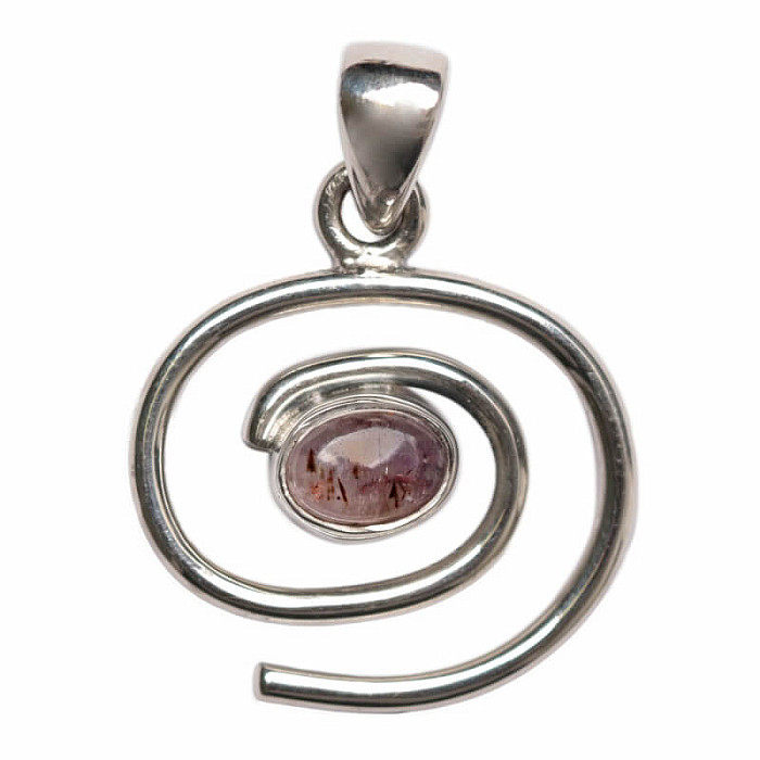 Designový přívěsek kakoxenit Super 7 stříbro Ag 925 P489 - 1