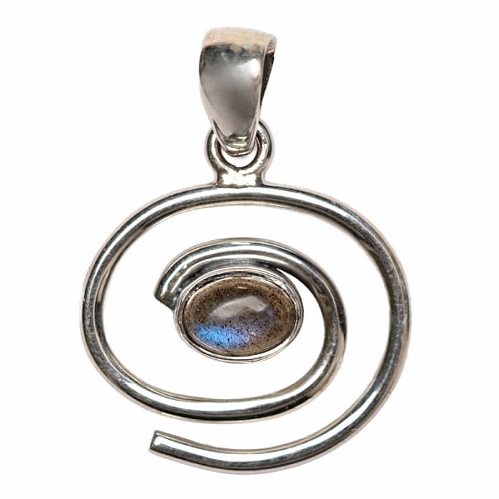 Designový přívěsek labradorit stříbro Ag 925 P497 - 1