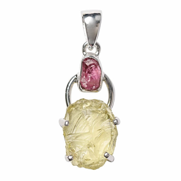 Designový přívěsek s Lemon topazem stříbro Ag 925 P342 - 2