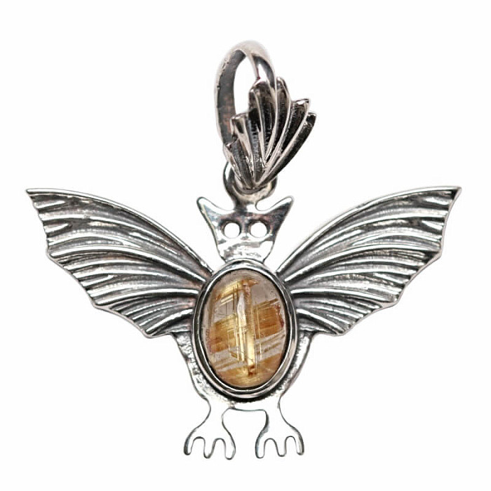 Designový přívěsek sagenit stříbro Ag 925 P2143 - 1