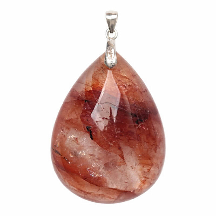 Hematoid (hematit v křišťálu) přívěsek stříbro Ag 925 č. 2 - 3